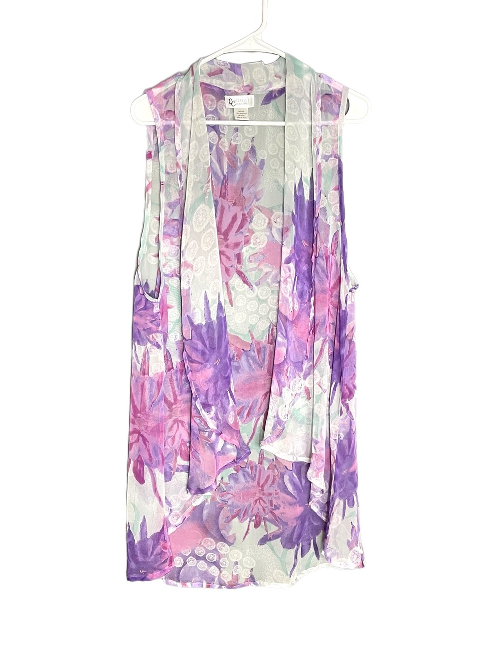 Colleen’s Collectables Open Front Sheer Long Cardigan OS- See Measurements